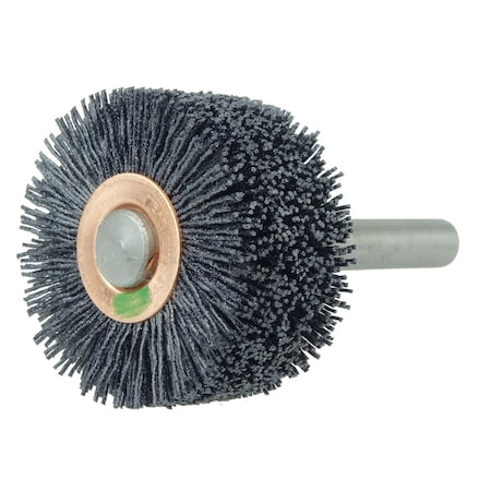 Weiler Bore-Rx 2"Dia.  Brush Deburring .026/120CG Crimped Fill, 3/8" Stem 17215